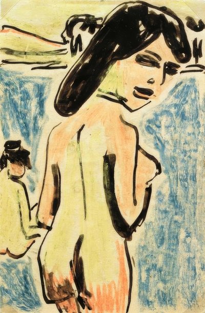 Bagnanti allo stagno da Ernst Ludwig Kirchner